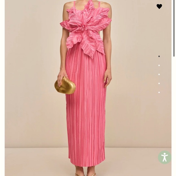 cult gaia Dresses & Skirts - Cult Gaia Hestra Pink Maxi Dress with Floral Accent